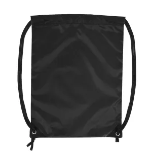 18 Inch Basic Drawstring Gym Bag - Black