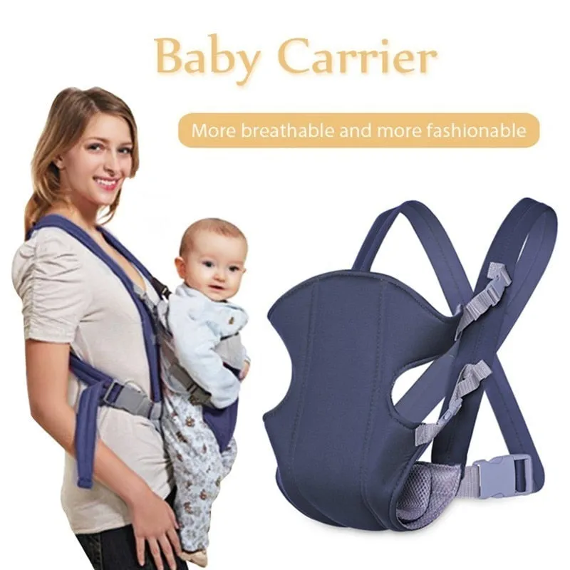 2-30 Months Breathable Front Facing Baby Carrier Comfortable Sling Backpack Pouch Wrap Baby Kangaroo Adjustable Safety Carrier