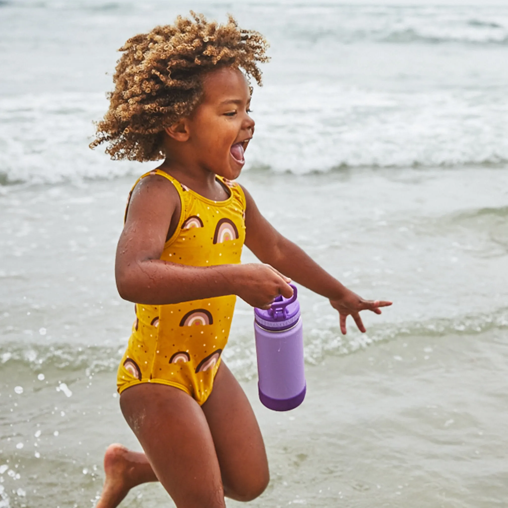 Actives Kids Water Bottle With Straw Lid