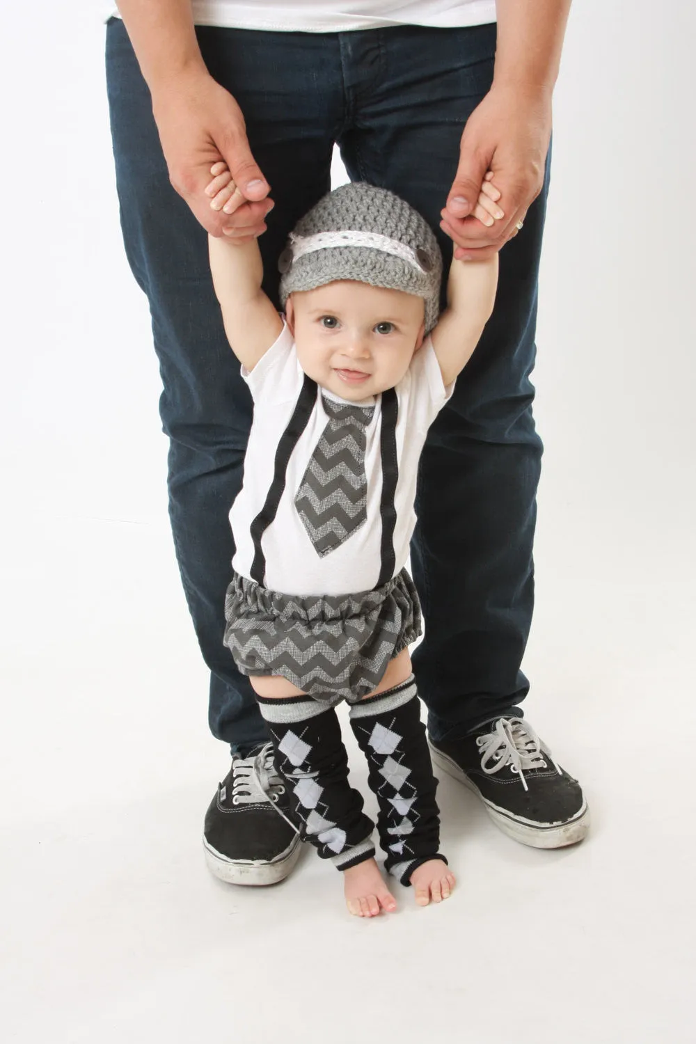 Argyle and chevron cake smash outfit with newspaper boy hat, chevron cake smash boys birthday,boys first birthday outfit,