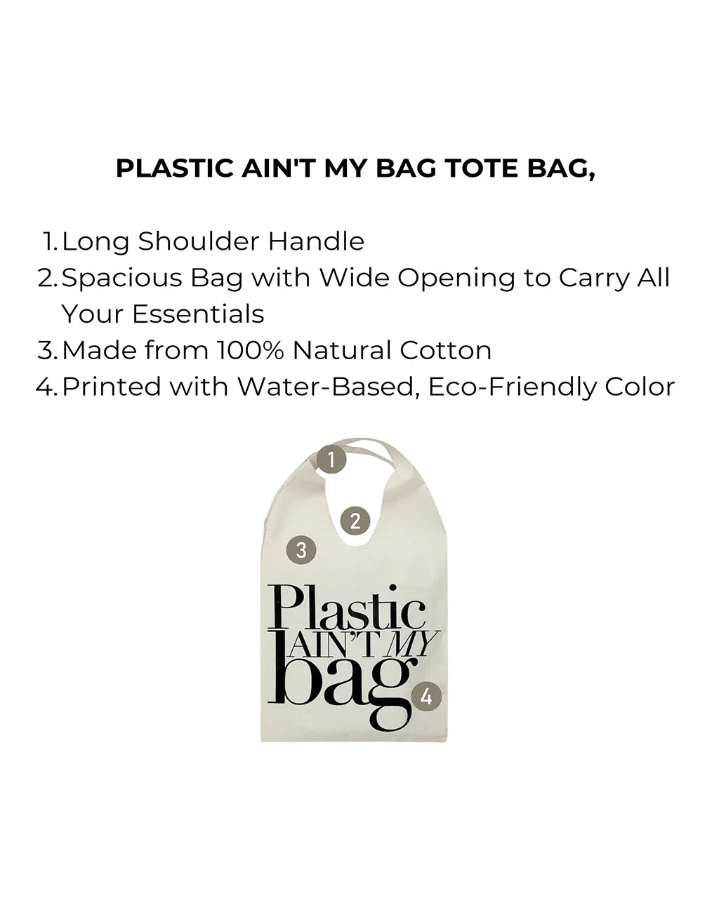 bag-all Plastic Ain't My Bag Tote Bag