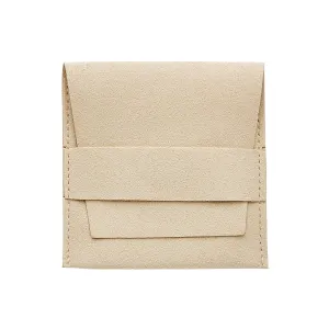 Beige Jewelry Pouch with Band (40pcs)