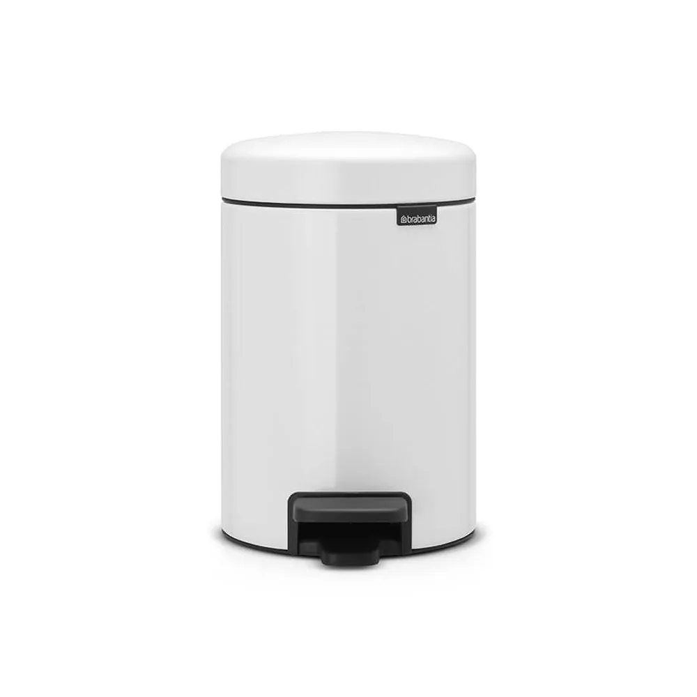 Brabantia NewIcon Pedal Bin White 5L