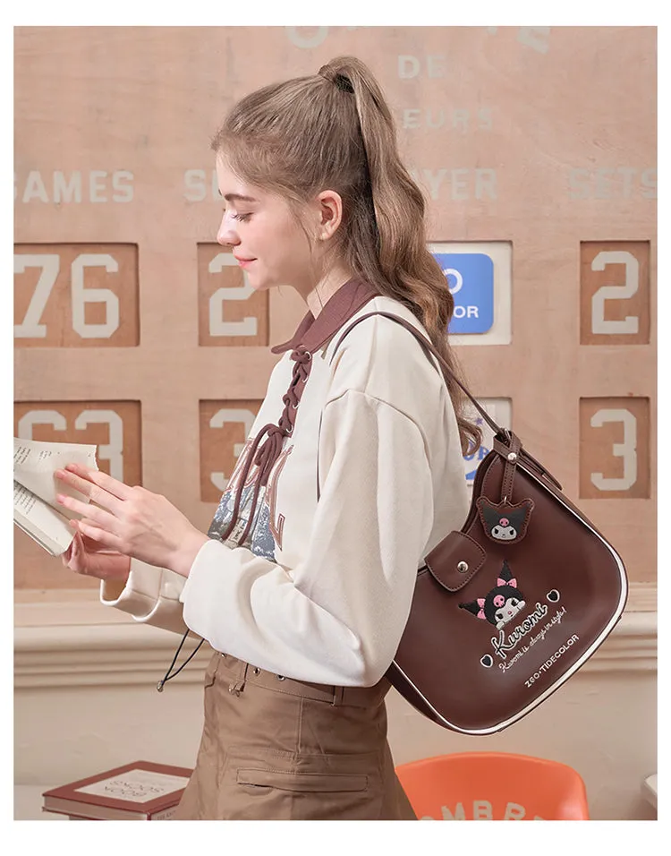 Brown Kuro Shoulder Bags