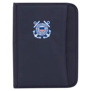 Coast Guard Zippered Padfolio