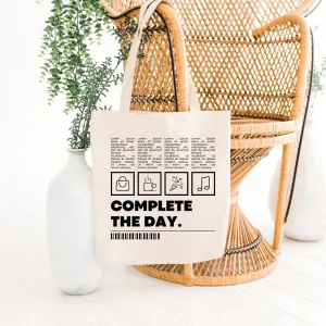 Complete The Day Tote Bag with Zipper