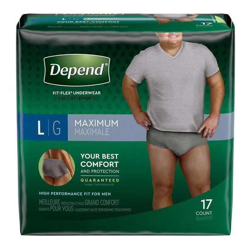 Depends FIT-FLEX Underwear for Men