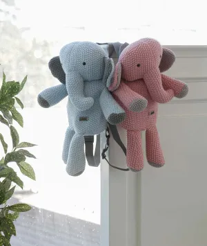 Elephant Shape 100% Cotton Knitted Kids Bag For School & Travel By APT