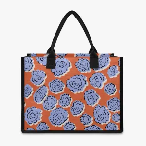 Floral Red Reusable Shopping Tote Bag