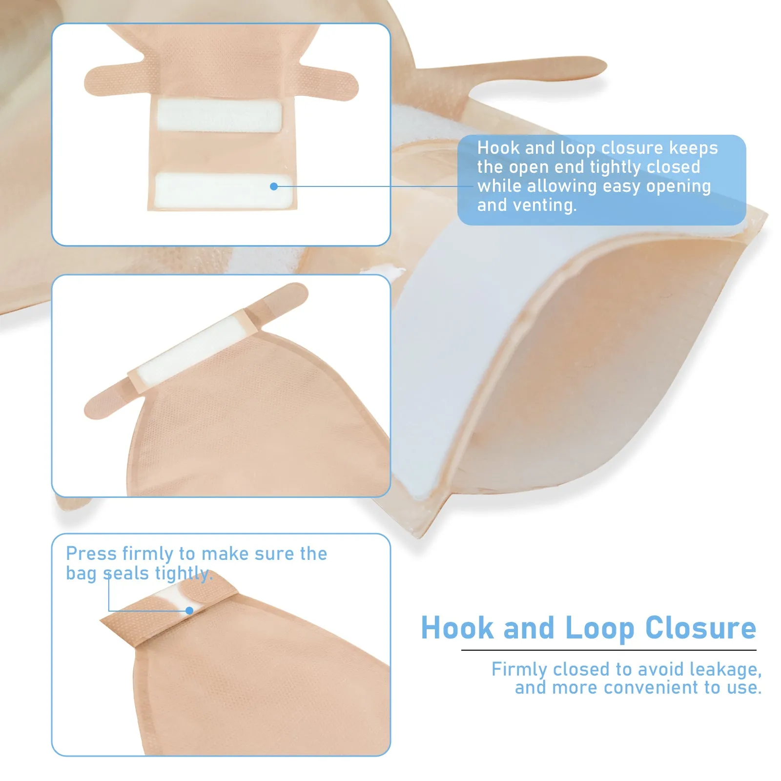 HEAGI One-Piece Colostomy Bags Cut-to-Fit Drainable Ostomy Pouches for Ileostomy Stoma Care