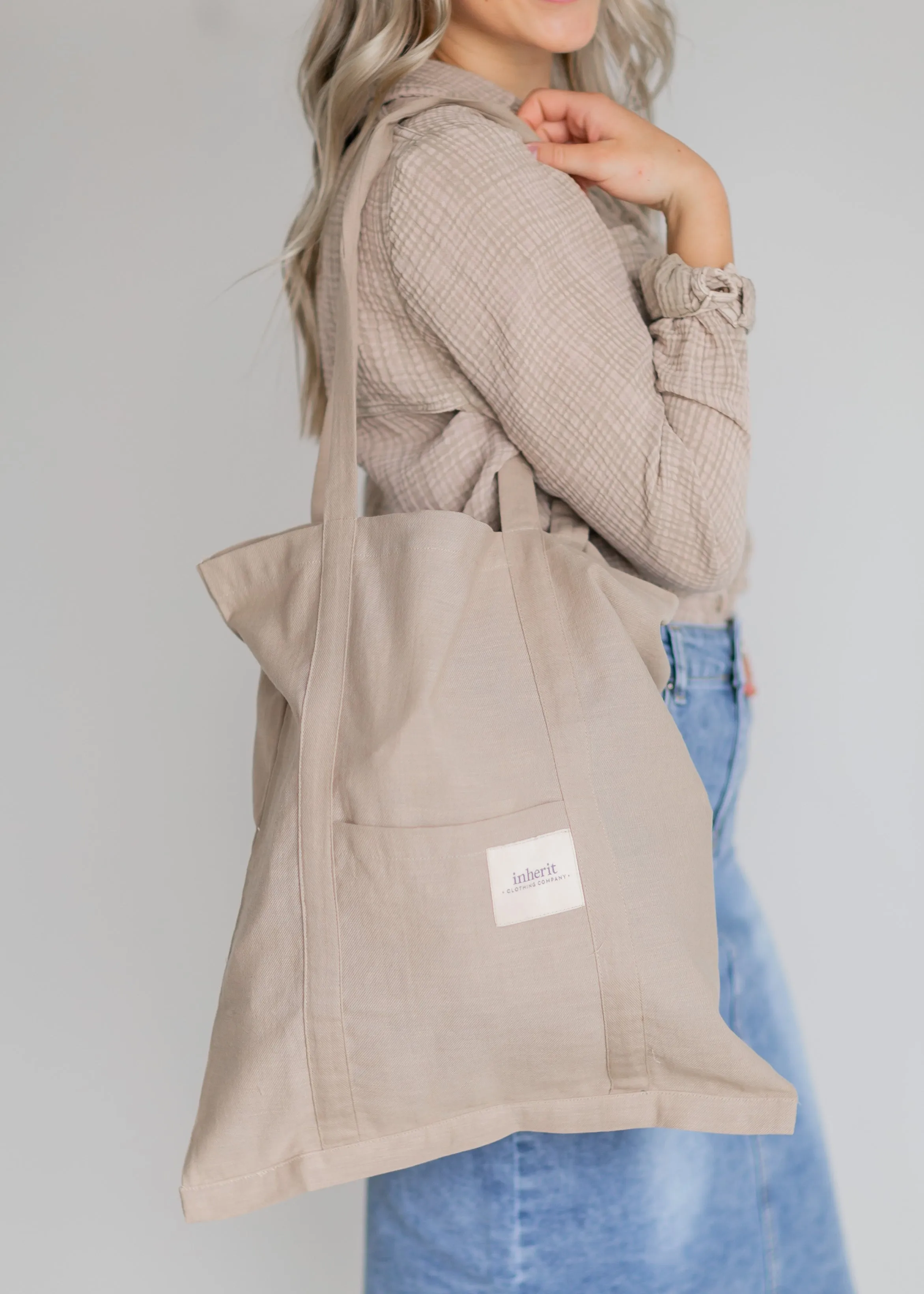 Inherit Linen Tote Bag - FINAL SALE