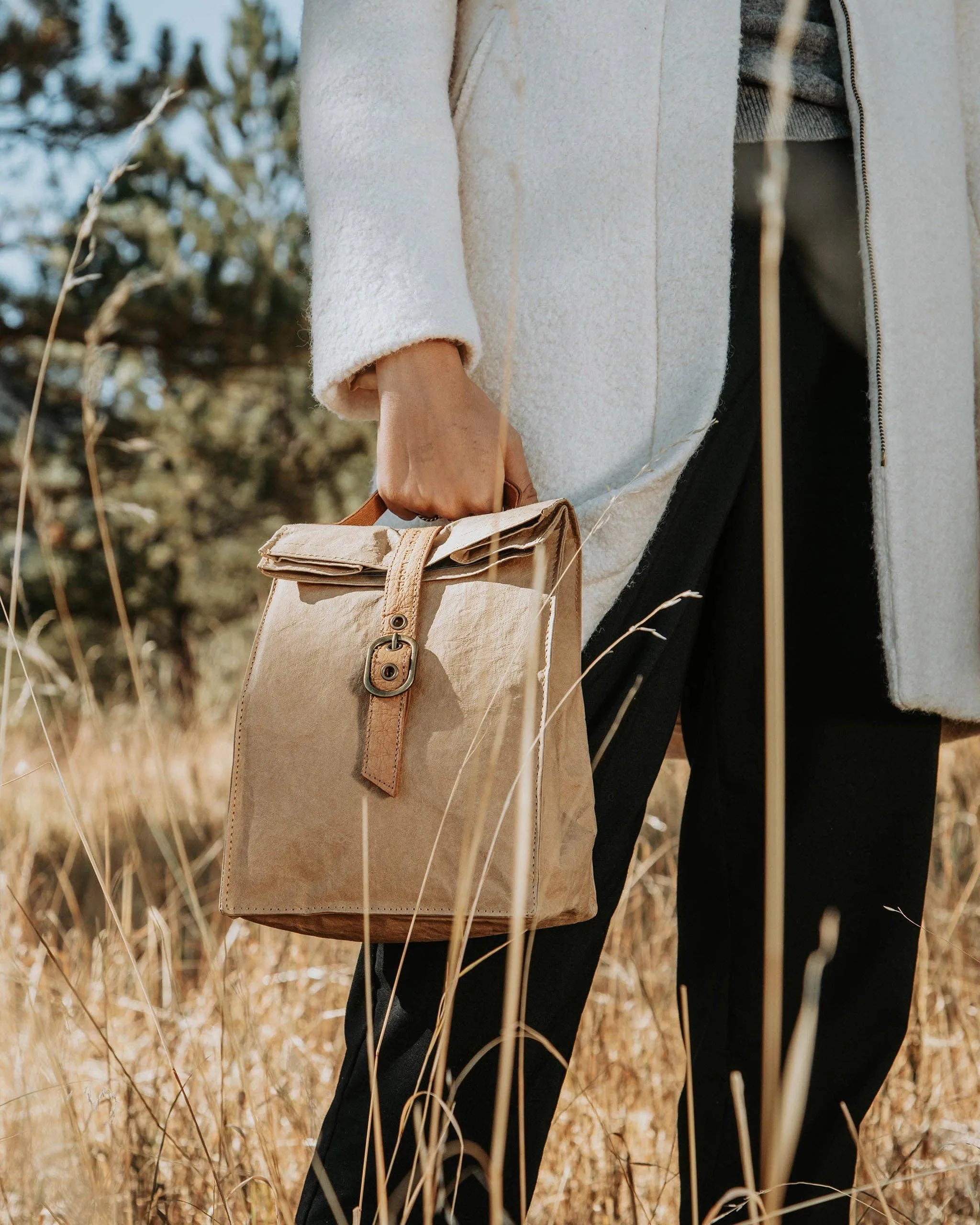 Insulated Paper Lunch Bag, Sustainable and Reusable