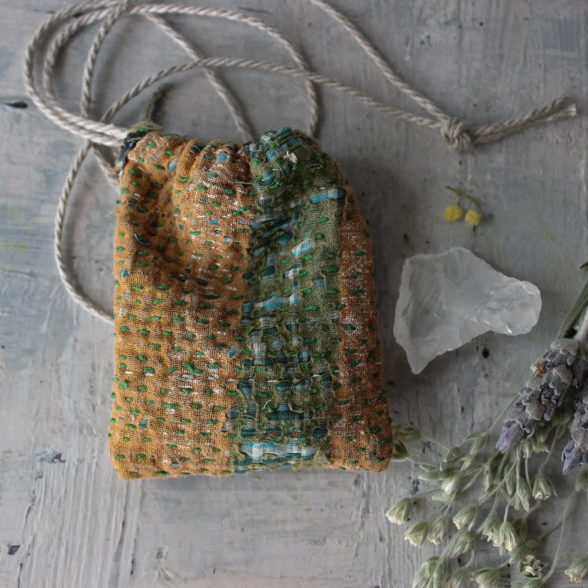 Kantha Amulet Bags