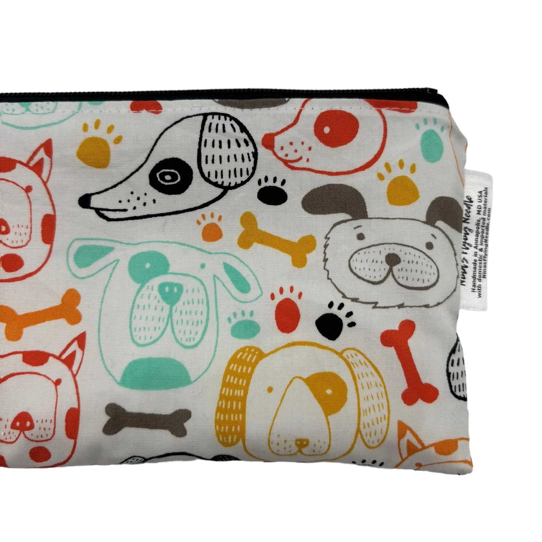 Knick Knack Sized Reusable Zippered Bag Dogs in Color