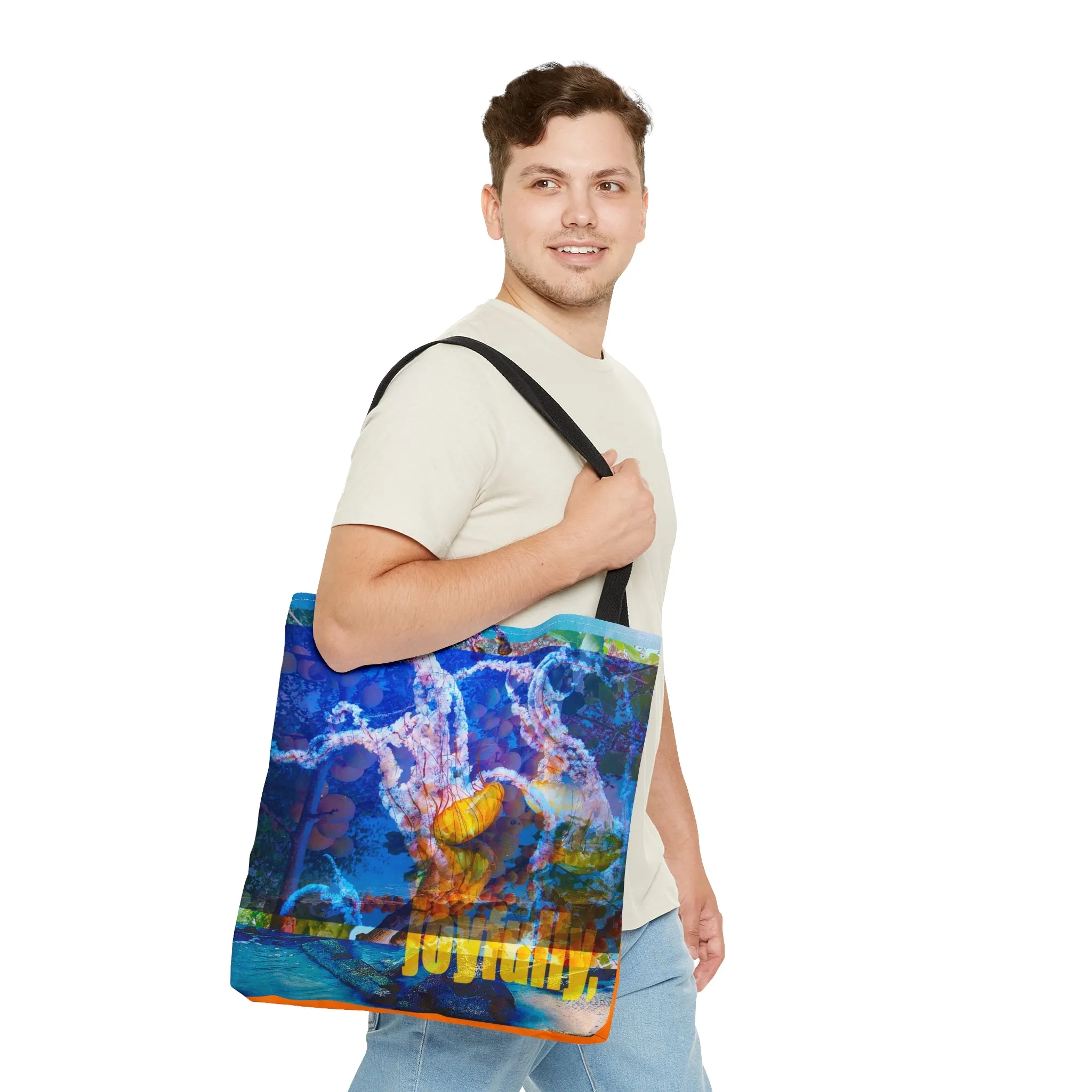 Large Tote Bag - Joyfully   Eagerly