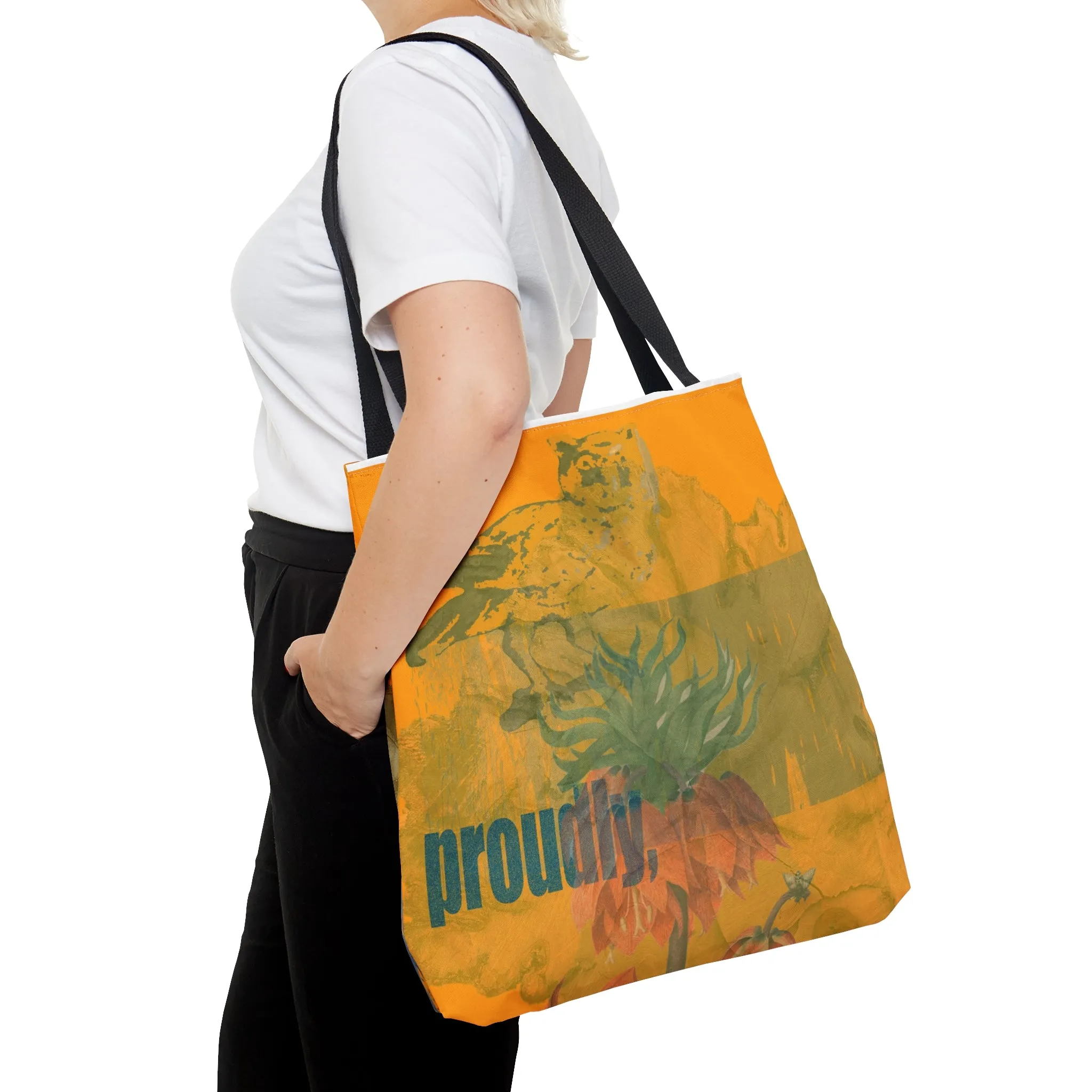 Large Tote Bag - Proudly   Warmly