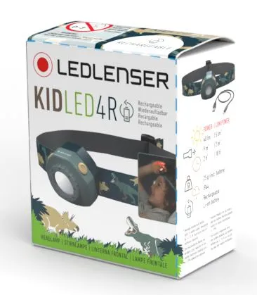 Ledlenser KidLED4R Head Torch (Green)