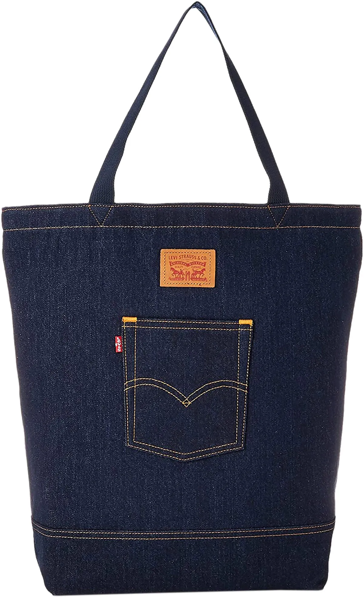 Levi Back Pocket In Navy Blue Denim Bag For Women