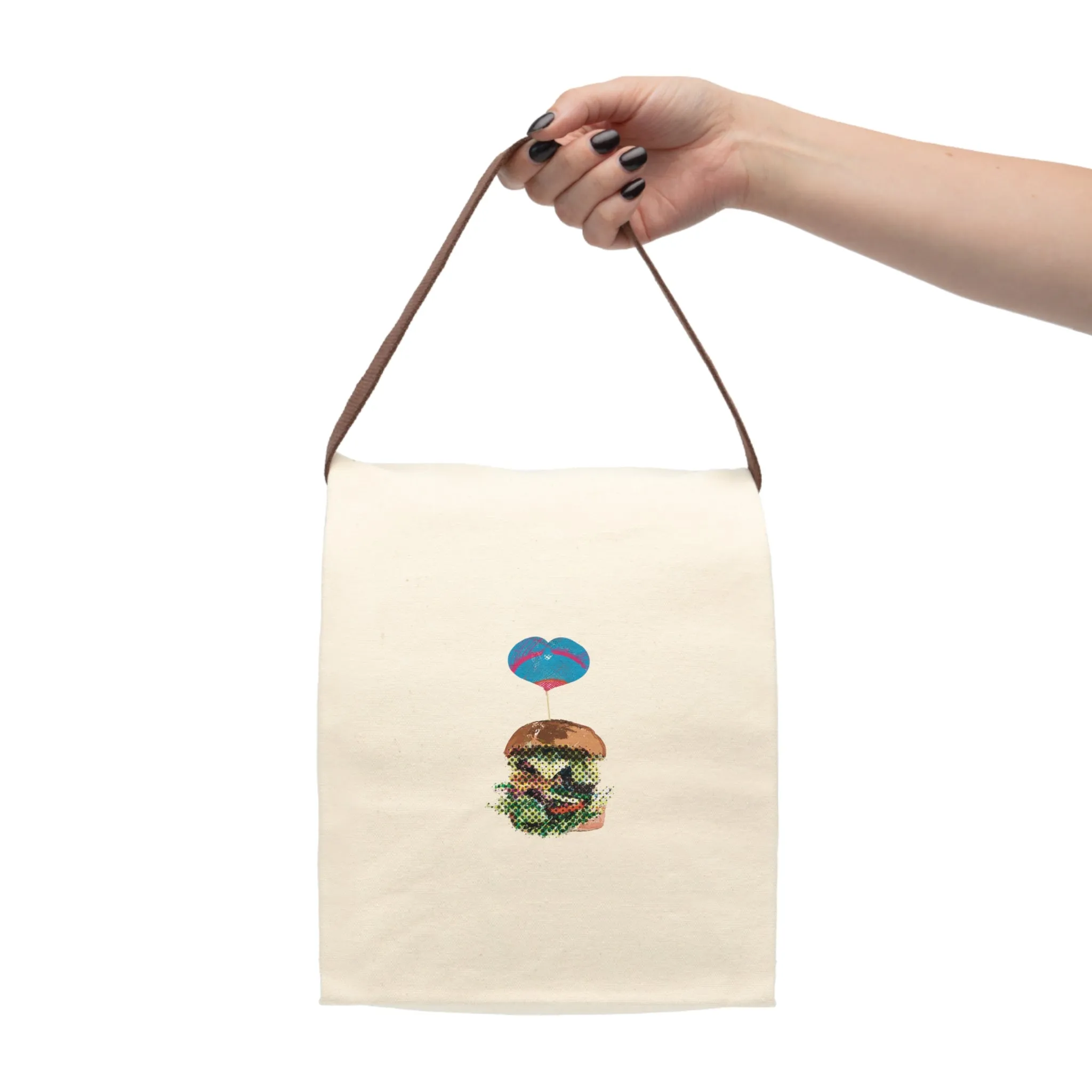 Love BG  Canvas Lunch Bag With Strap