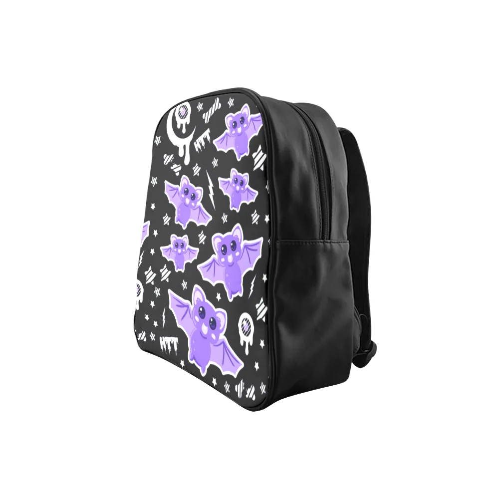 Milky bat night black Backpack (Small)