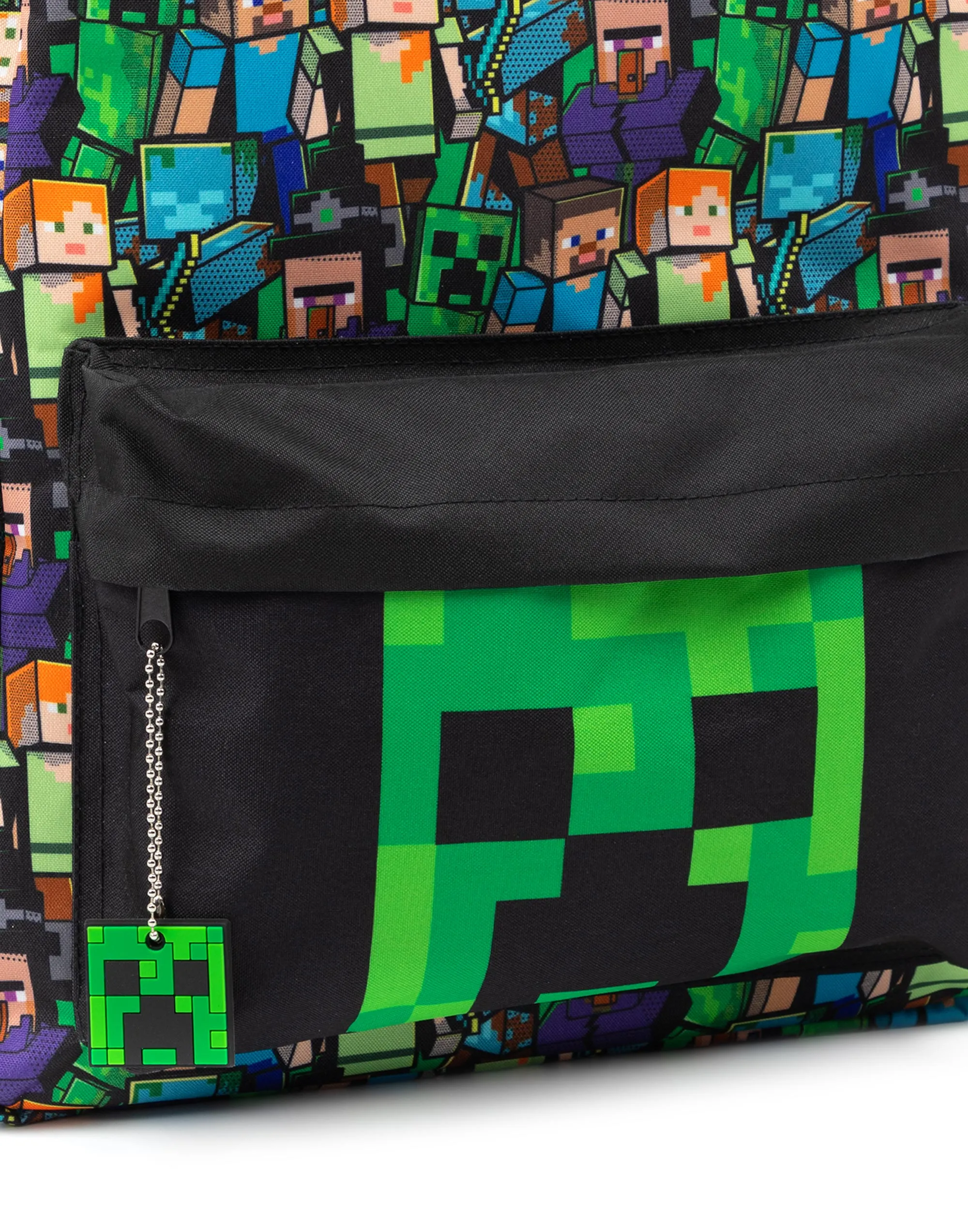 Minecraft Backpack For Boys Kids Black Gamer Bag School Rucksack