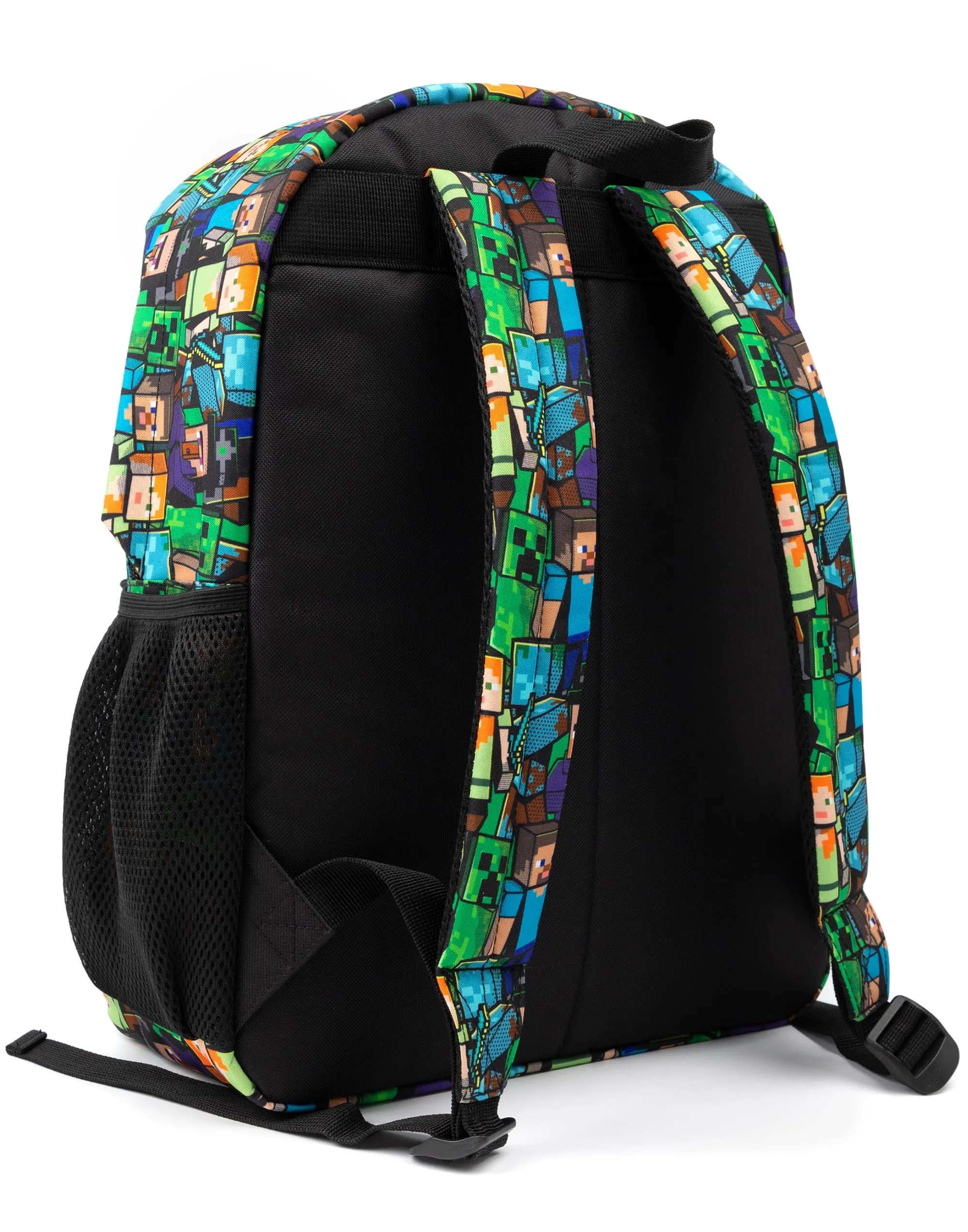 Minecraft Backpack For Boys Kids Black Gamer Bag School Rucksack