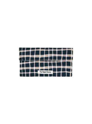 Mini Pocket Pouch (Plaid Navy)