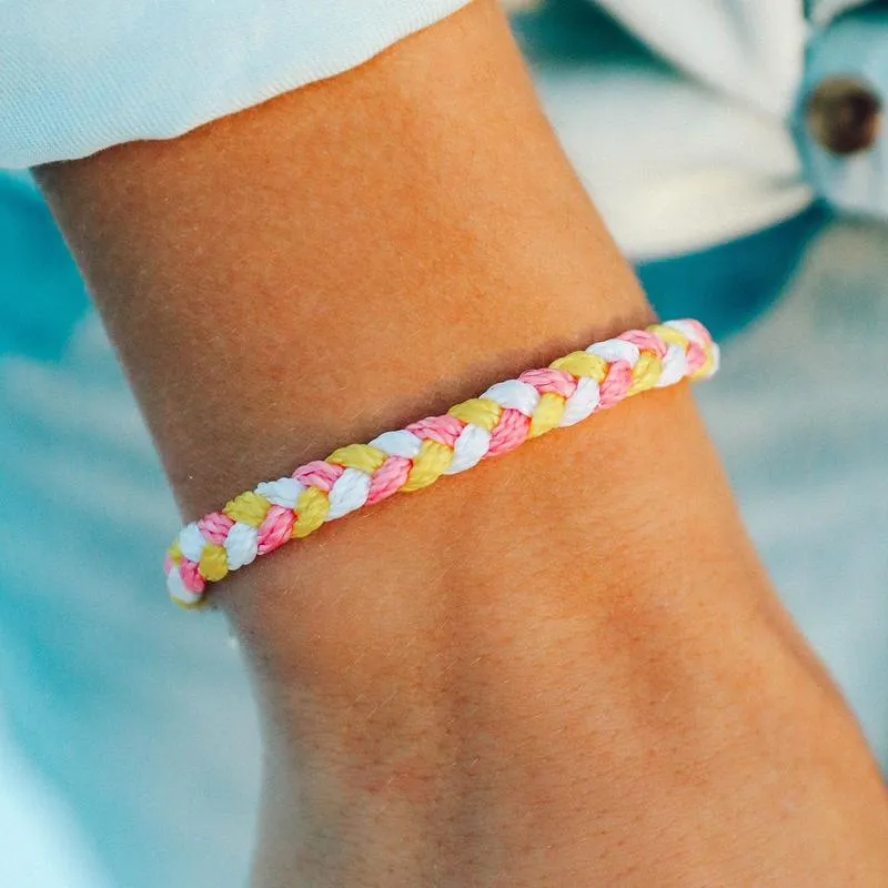 MULTI BRAIDED BRACELET | STRAWBERRY LEMONADE