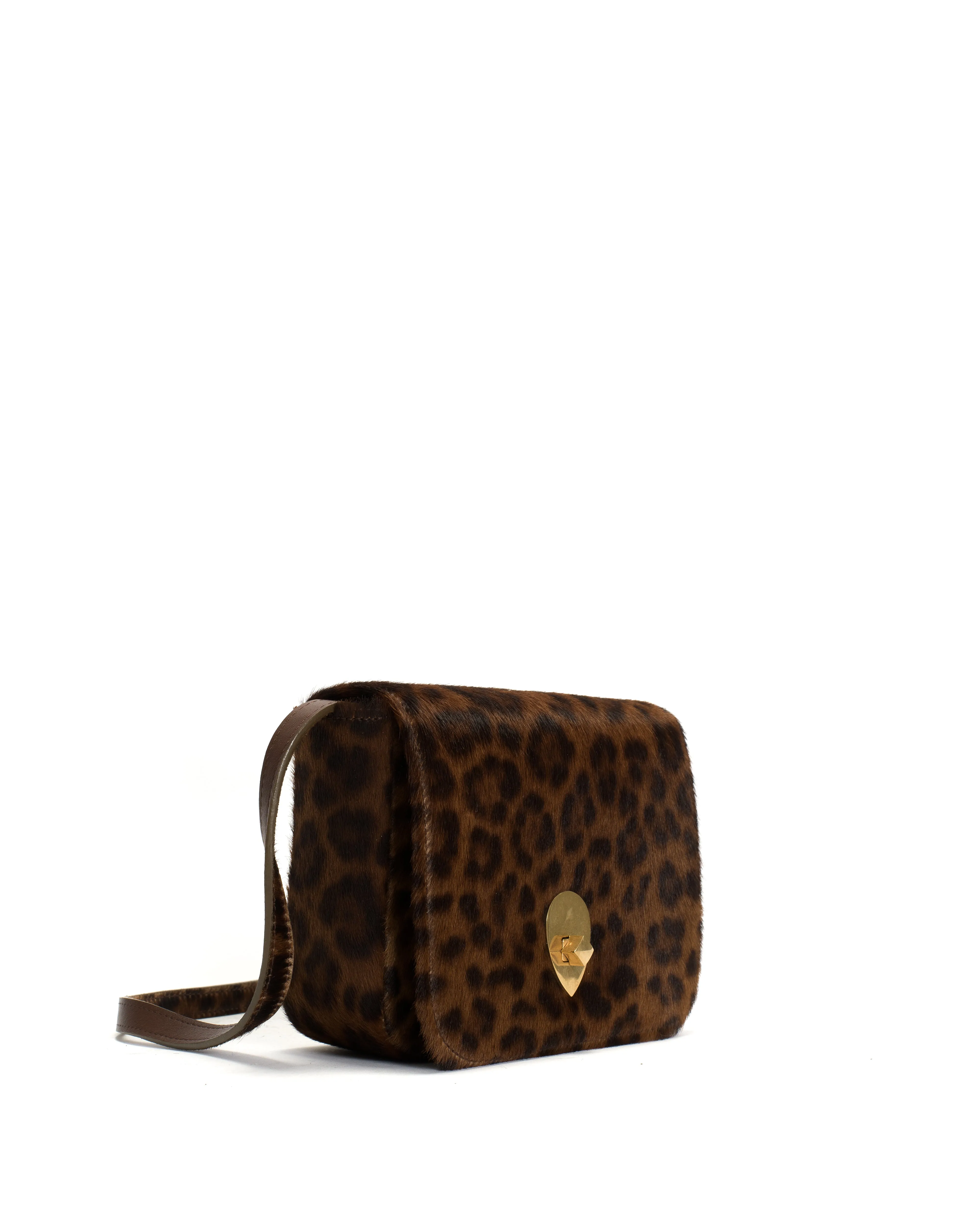 Nielle petite crossover bag Calf hair Leopard