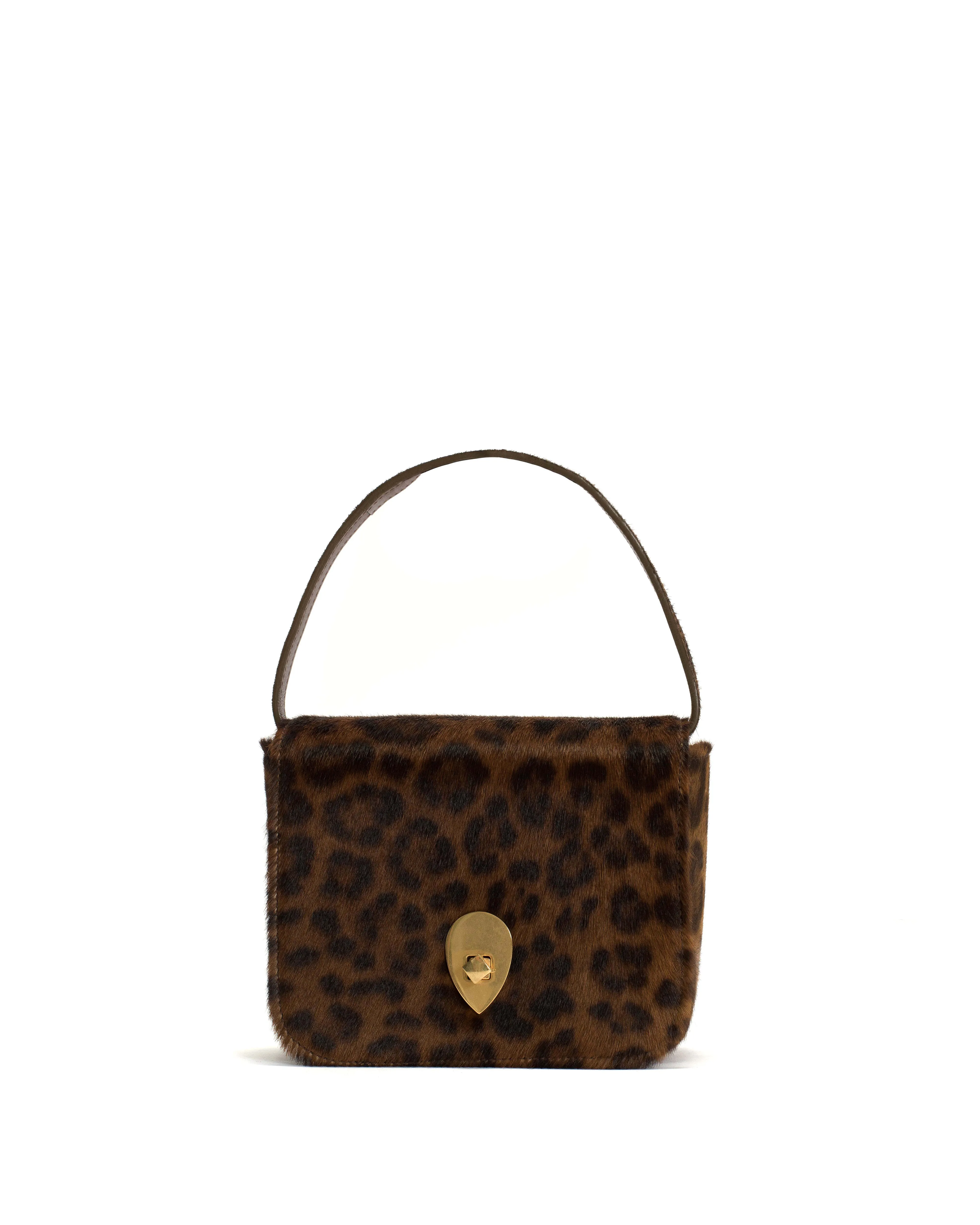 Nielle petite crossover bag Calf hair Leopard