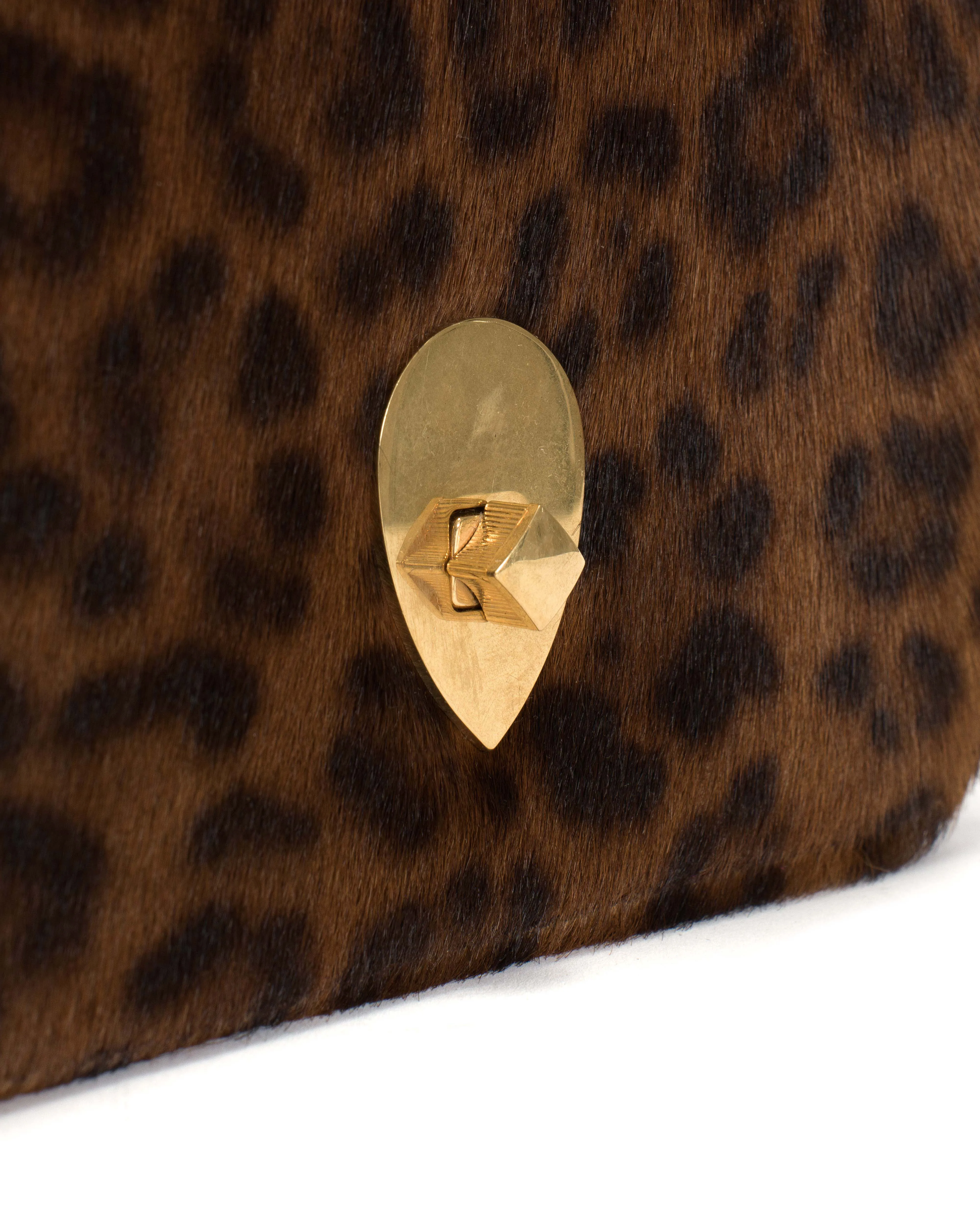 Nielle petite crossover bag Calf hair Leopard