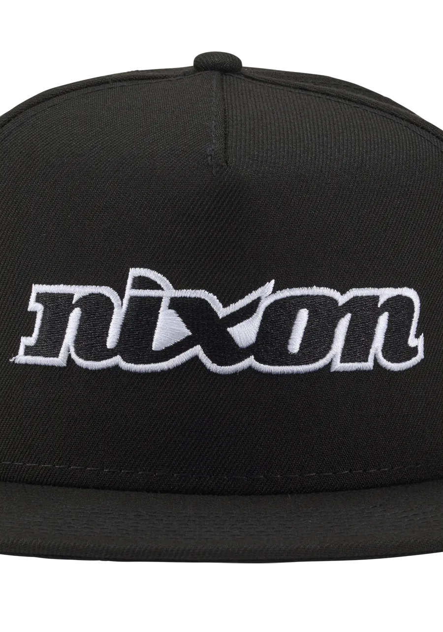 Ninetyeight Snapback Hat - Black / White