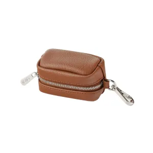 OiOi Vegan Leather Waste Bag Dispenser - Chestnut Brown