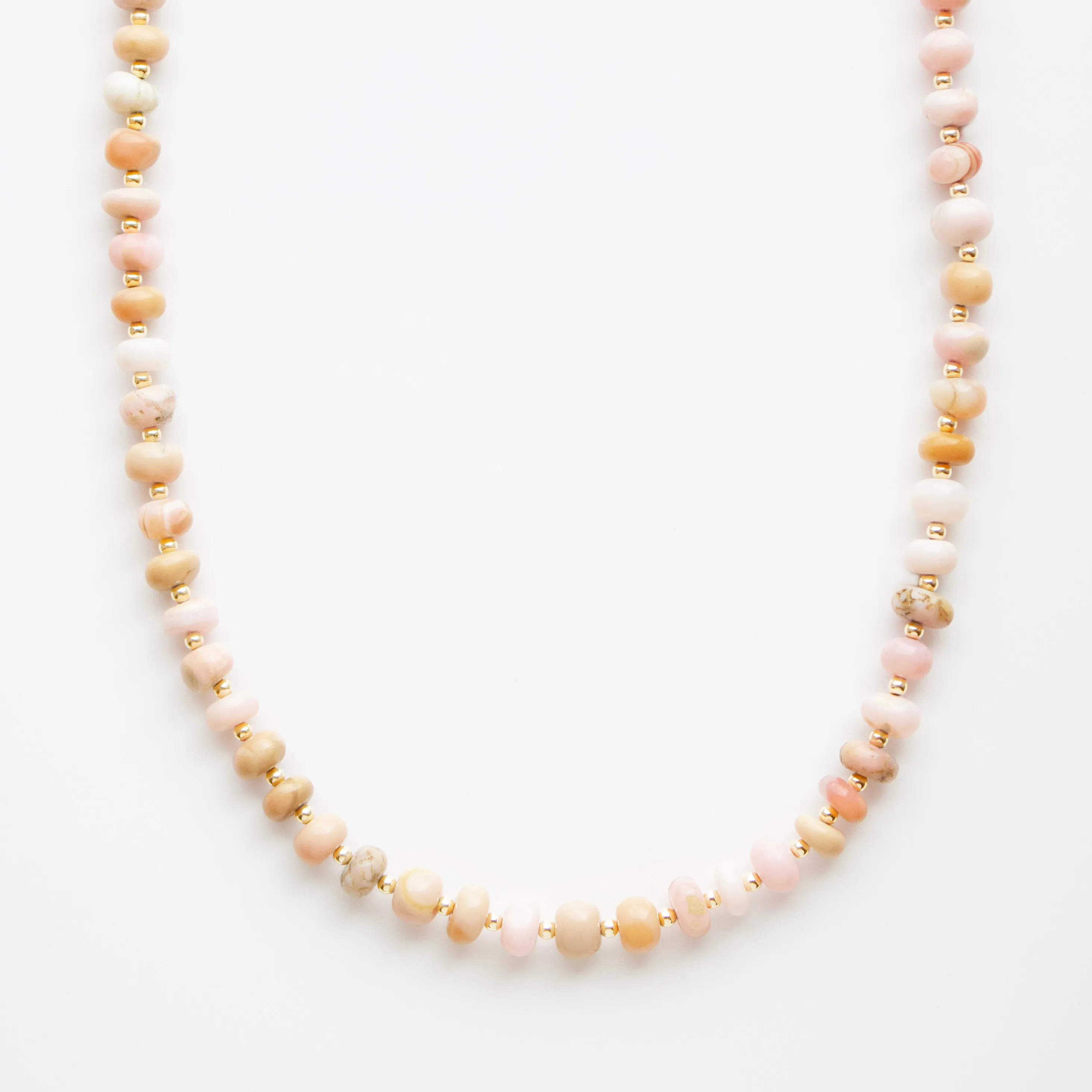 Pink Opal Beaded necklace