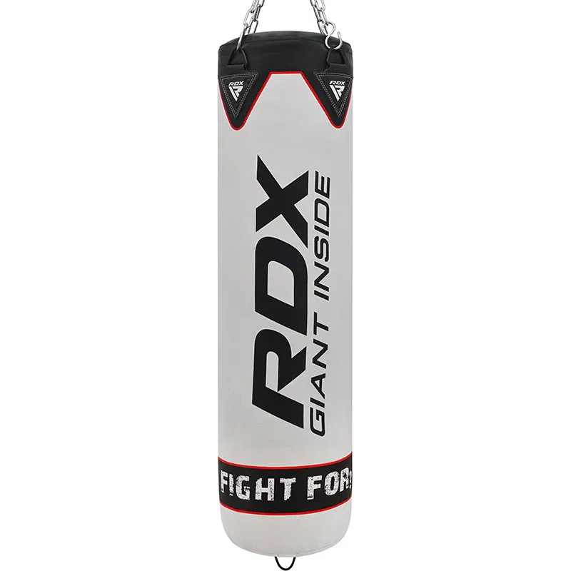 RDX F1 4ft / 5ft 3-in-1 White Punching Bag with Mitts Set