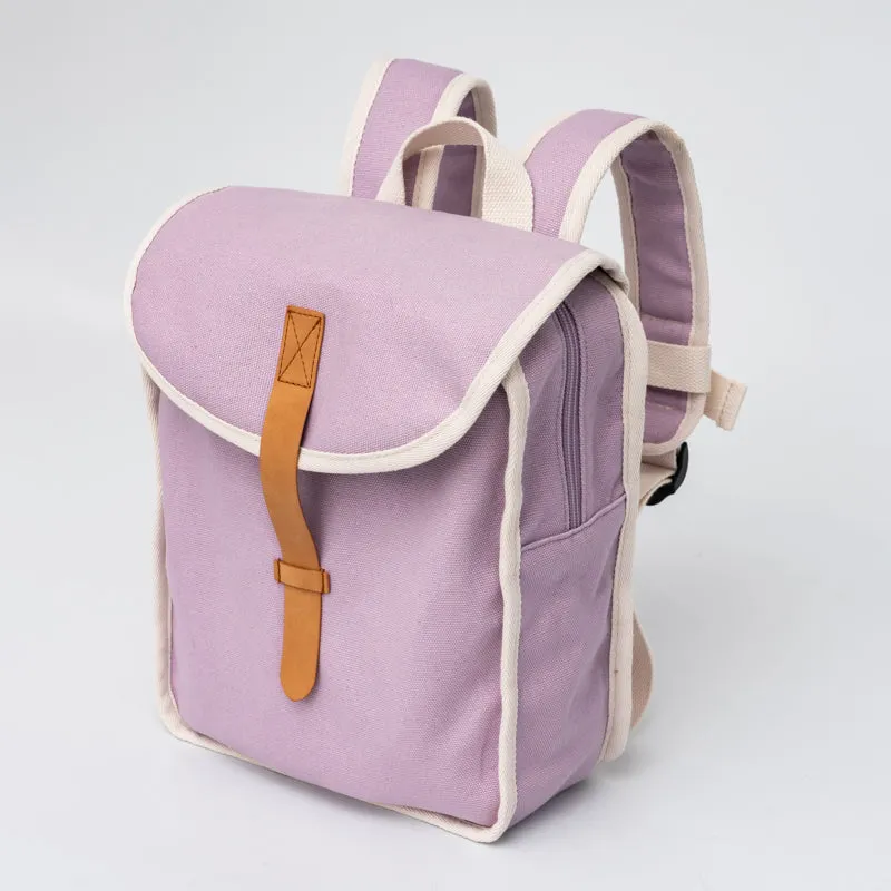 Recycled cotton backpack pastel lilac