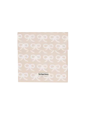 Regular Pocket Pouch (Ribbons Nude)