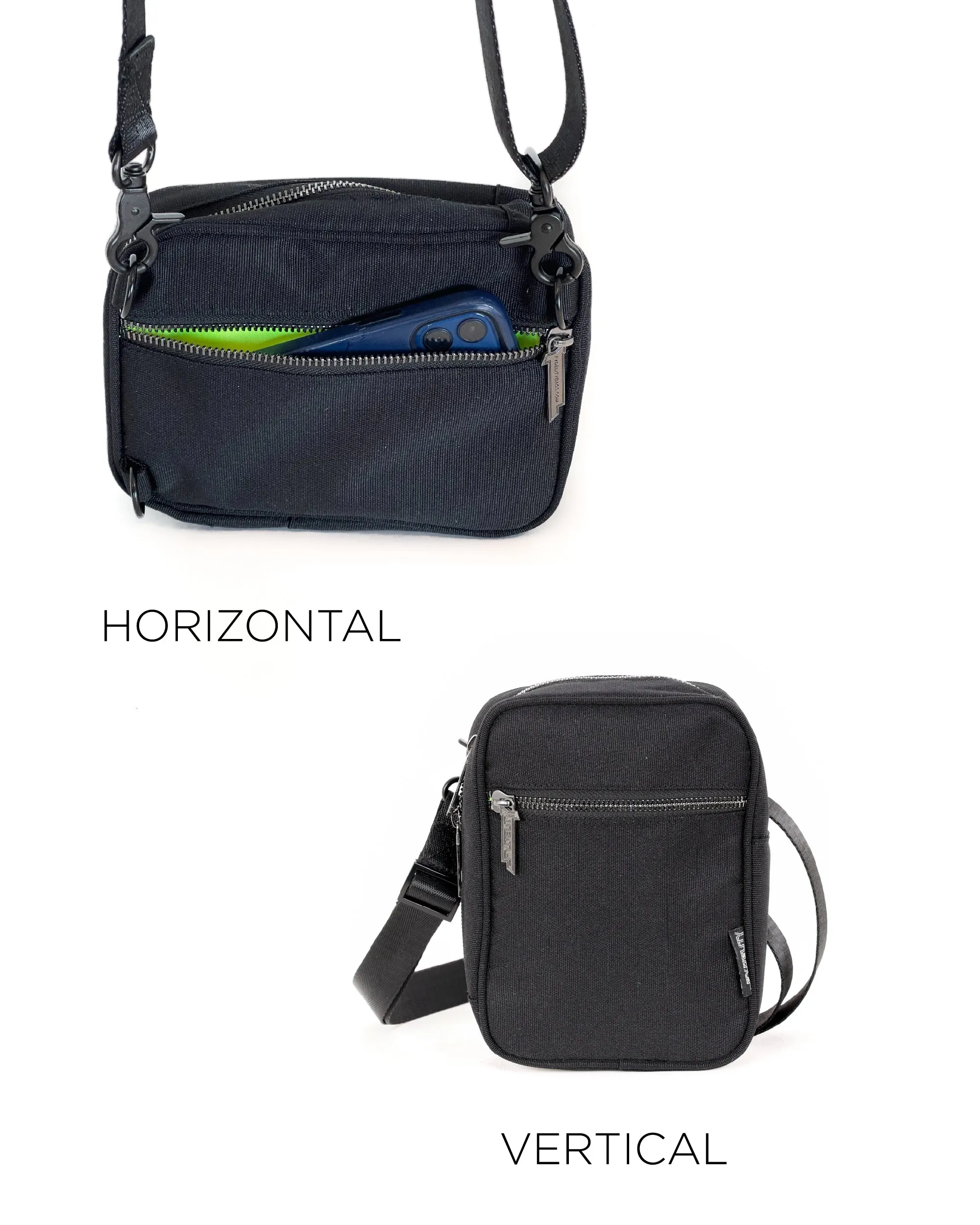 Sidekick | Crossbody Sling | Recycled RPET | Black