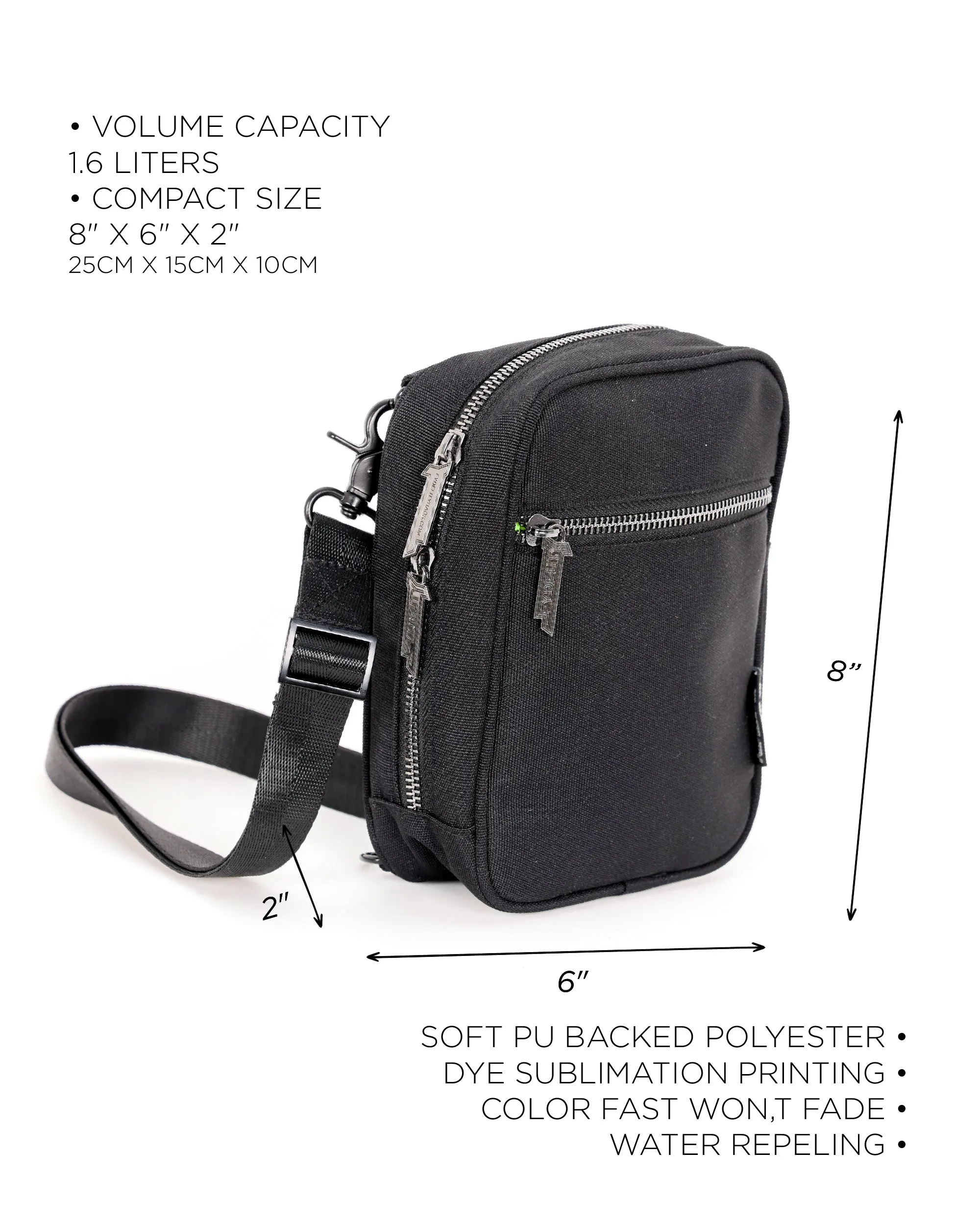 Sidekick | Crossbody Sling | Recycled RPET | Black