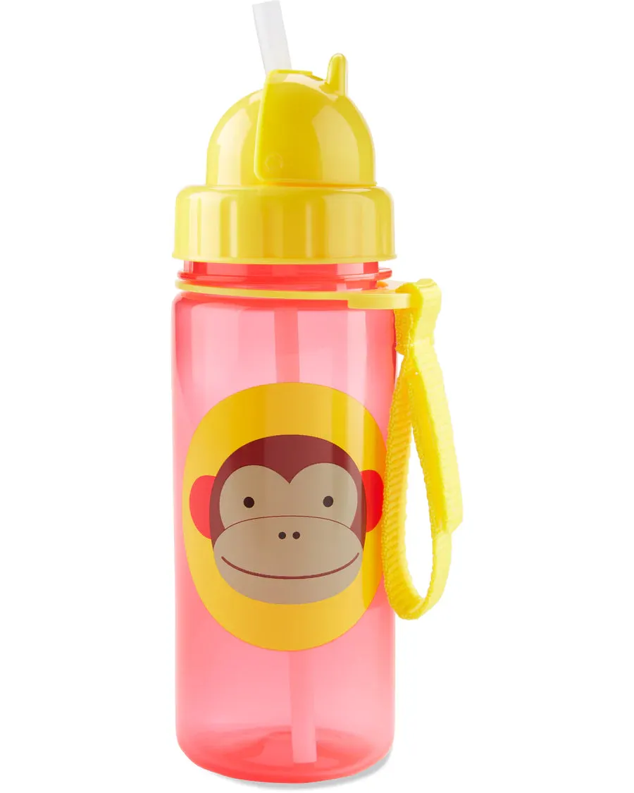 Skip Hop Drink Bottle with Straw - Monkey