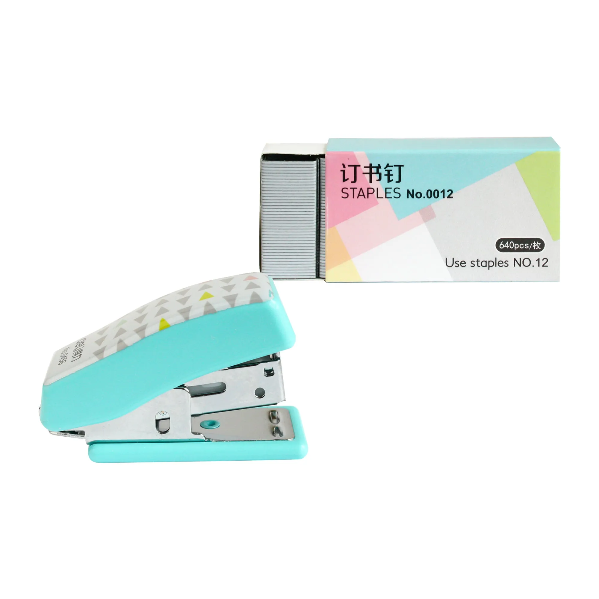 Small Elegant Printed Stapler Set of 3