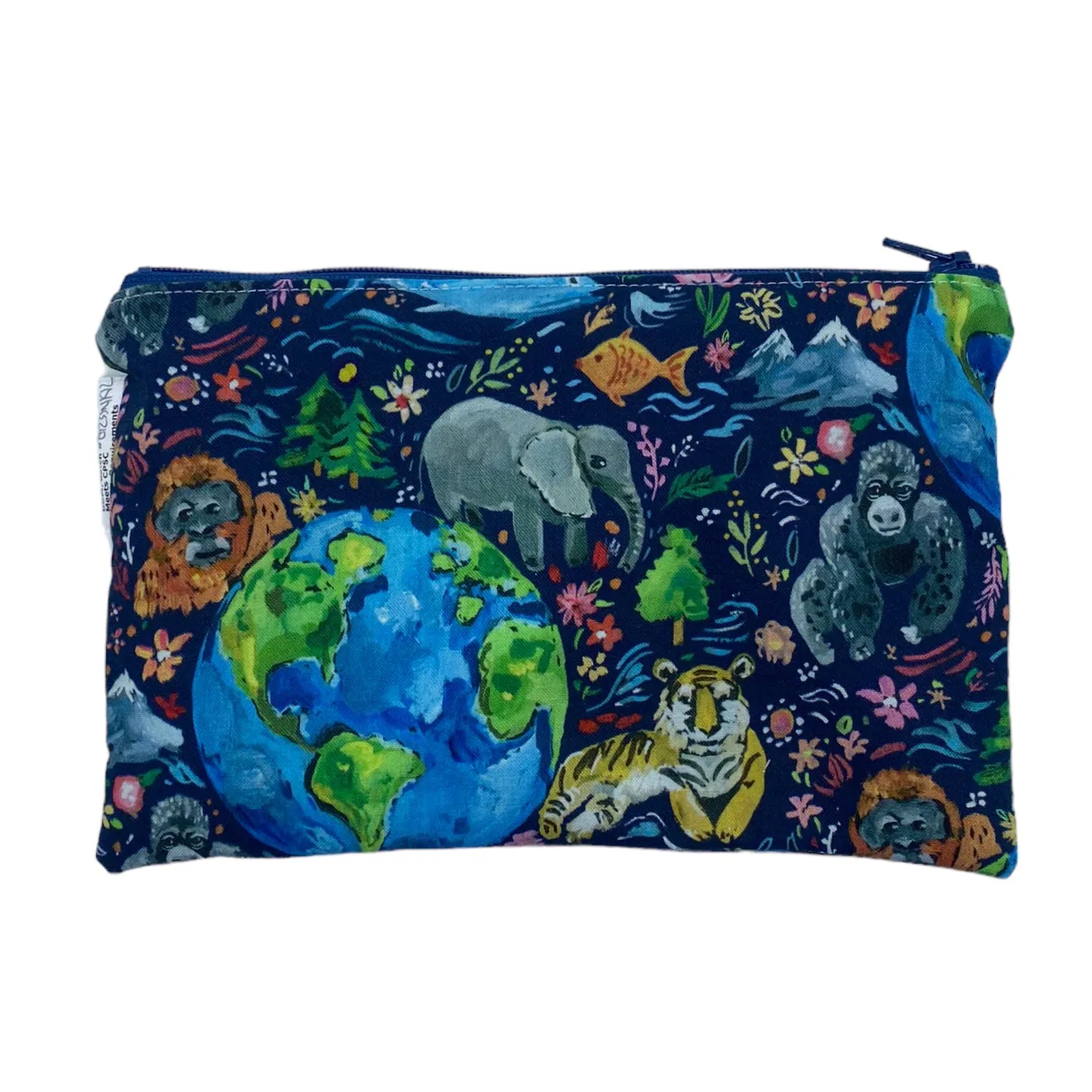 Snack Sized Reusable Zippered Bag Planet Earth