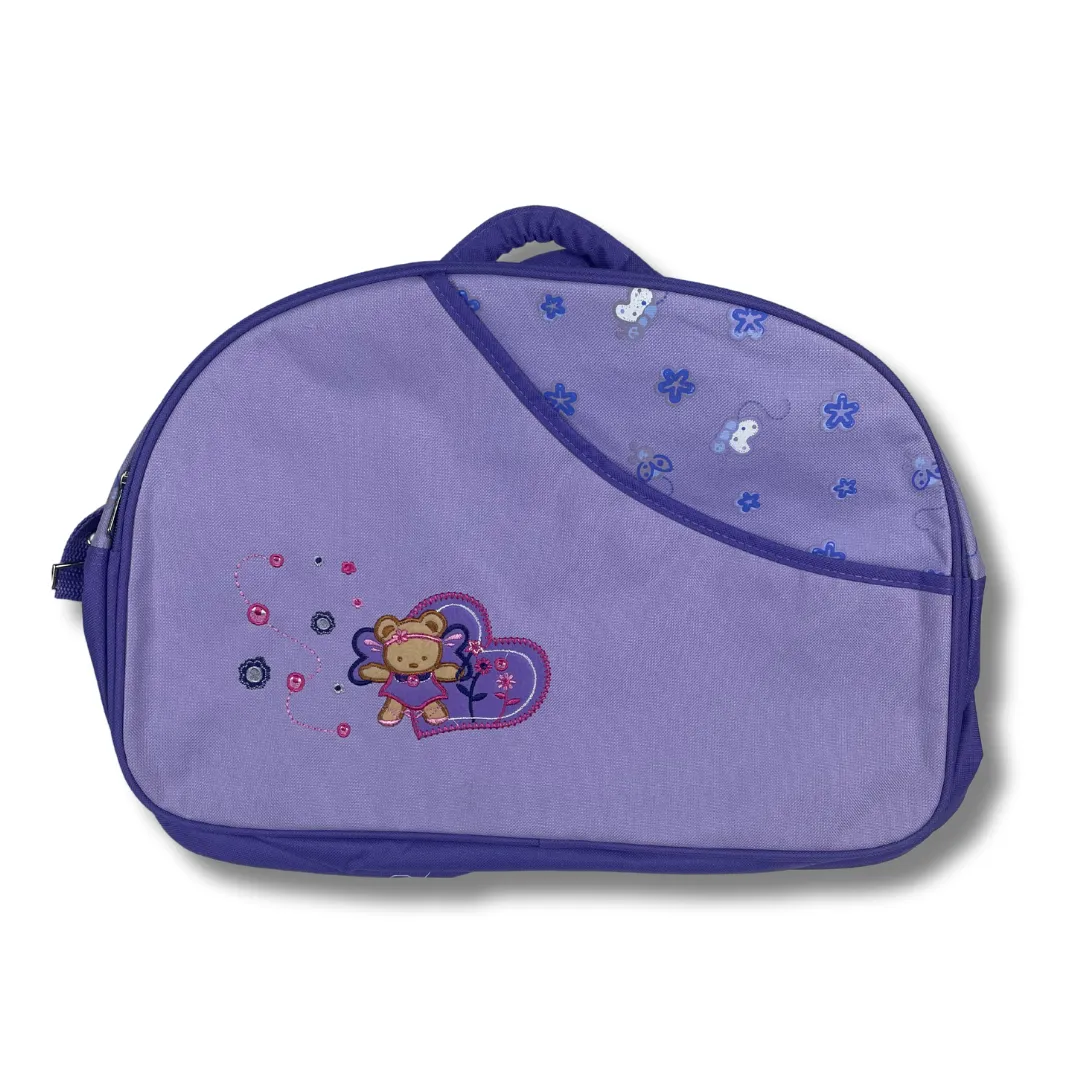 Stylish Baby Diaper & Kit Bag – Purple Design for Modern Moms