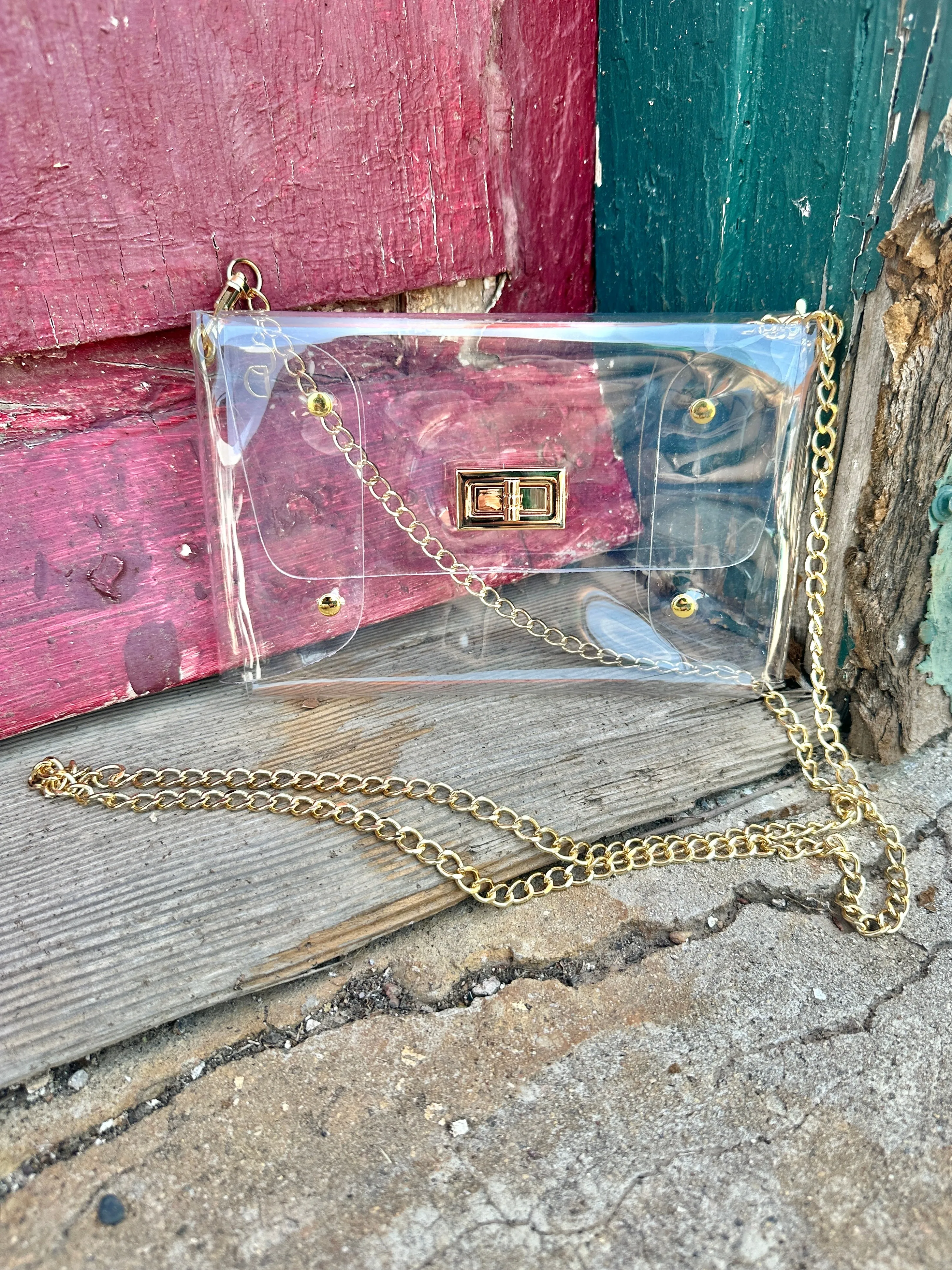 Tay Envelope Clear Crossbody