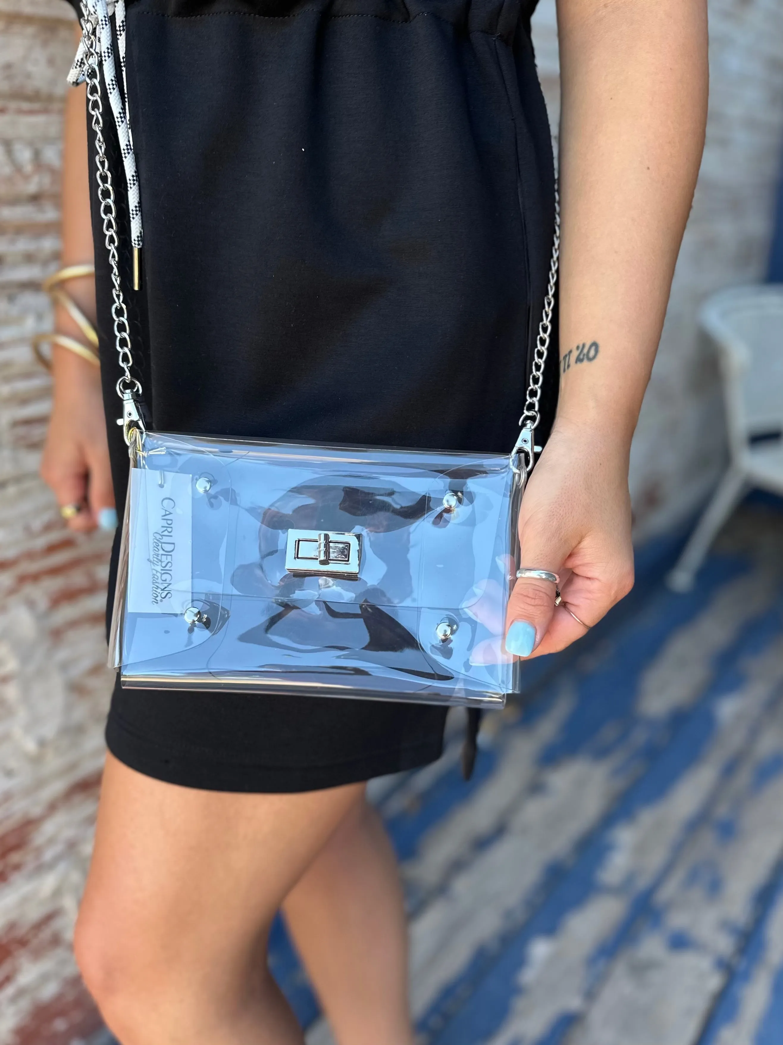 Tay Envelope Clear Crossbody