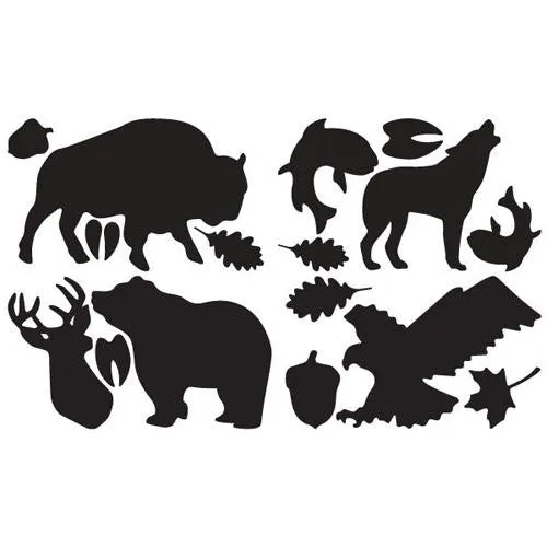 Tenacious Tape Gear Patches - 20", Wildlife, Black