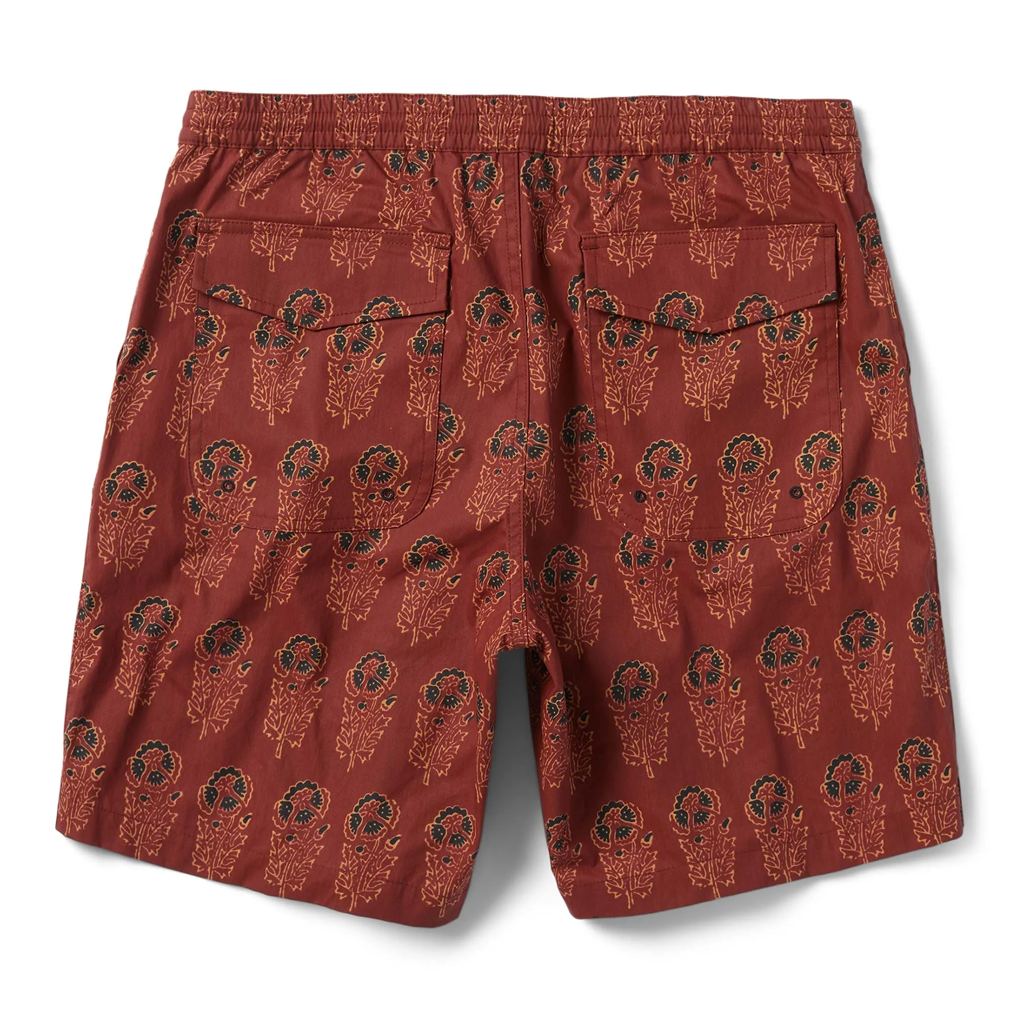 The Adventure Short in Rust Floral