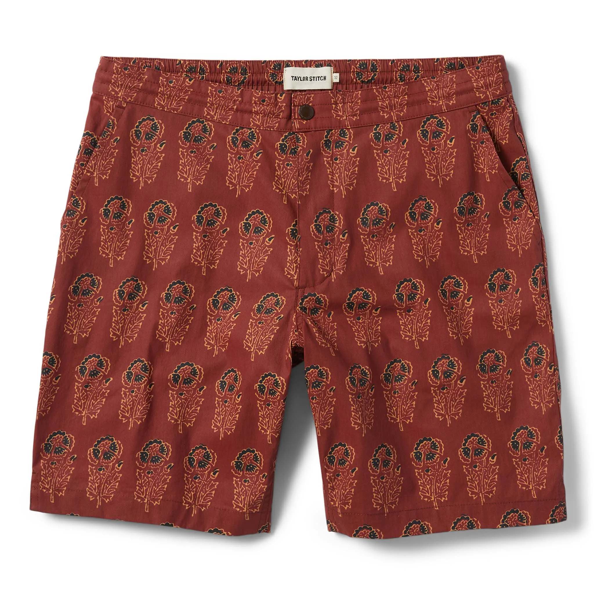 The Adventure Short in Rust Floral