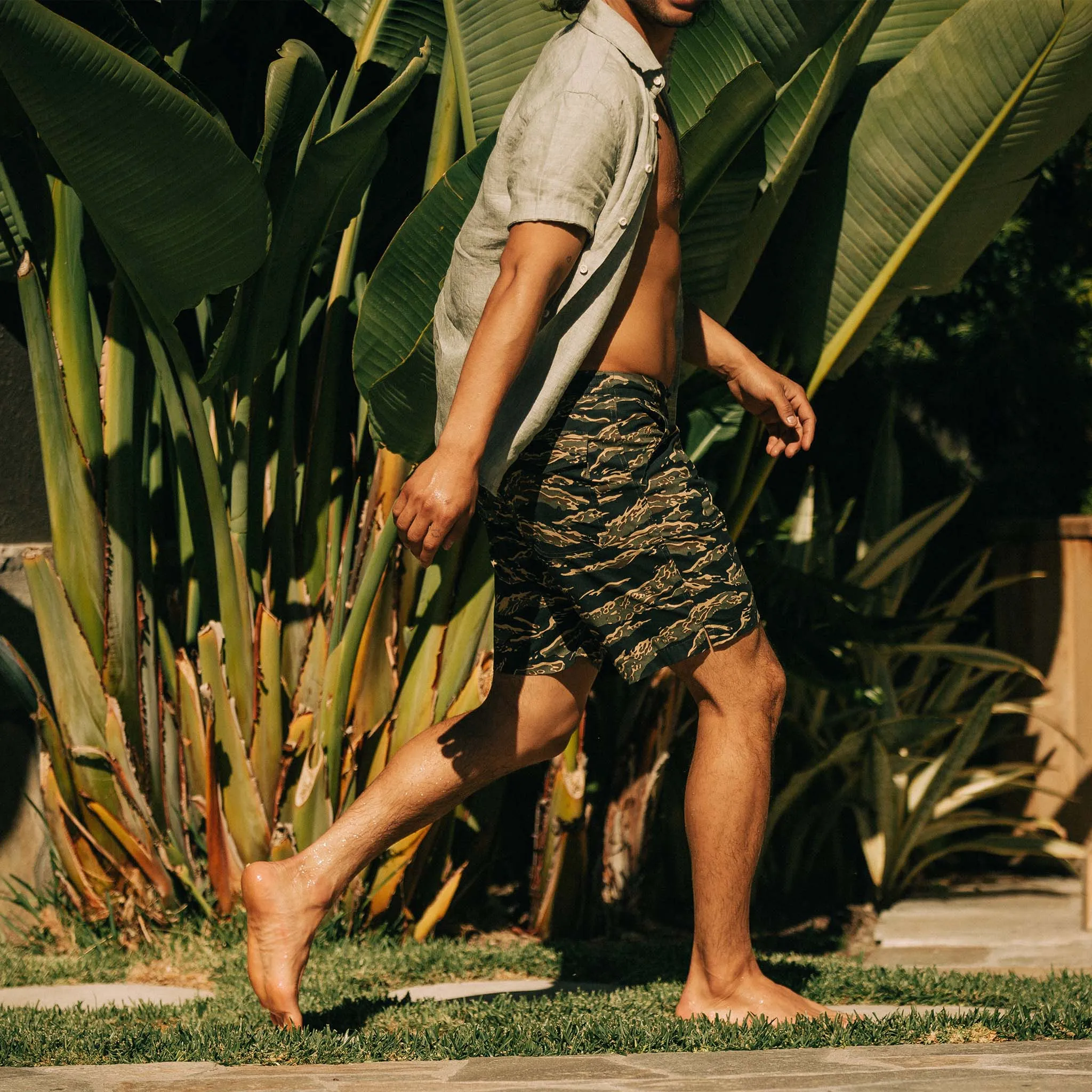 The Adventure Short in Tiger Camo