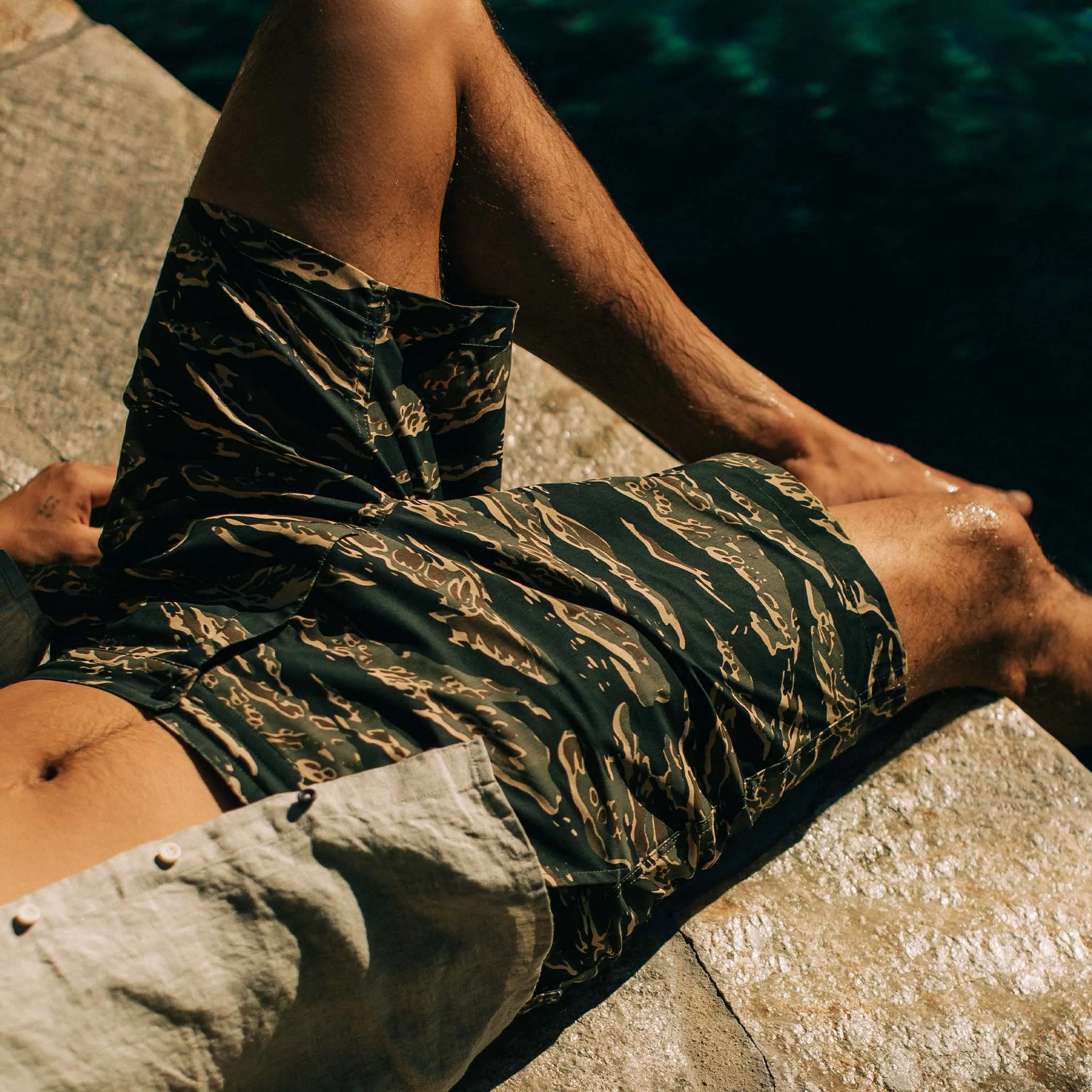 The Adventure Short in Tiger Camo